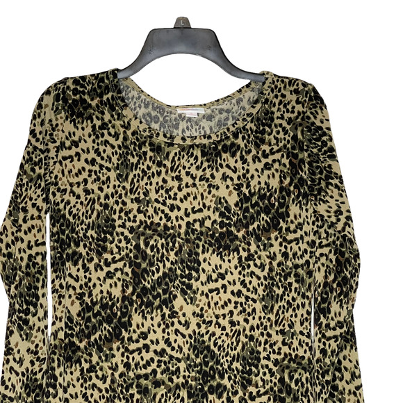 LuLaRoe Womens Debbie Dress Size Small Multi-Color Geometric Print Stretch LS - Picture 2 of 5